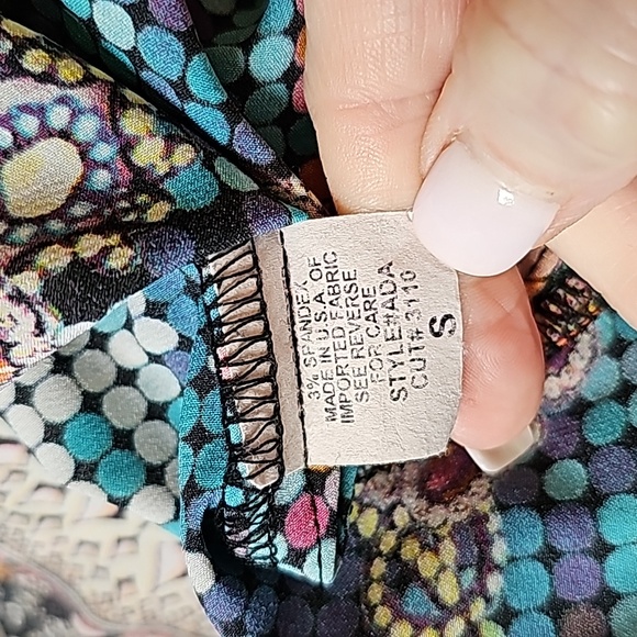 Mesmerize Asymmetrical Boho Print Top - Picture 5 of 11